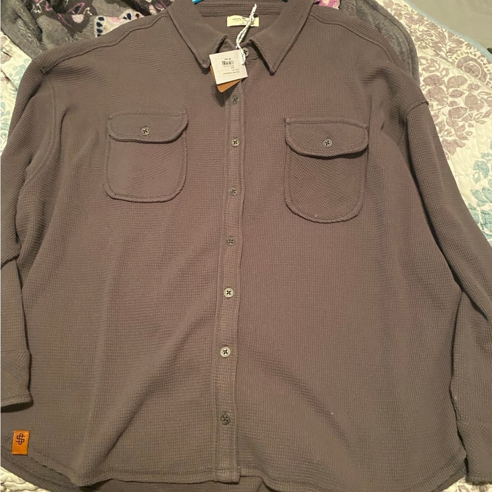 Simply Southern /Shacket/Jacket  Gray BNWT